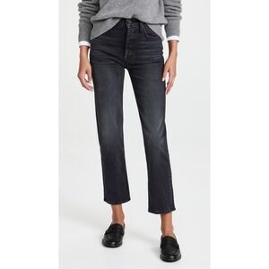 NWT Mother The Tomcat Straight Leg Jeans in Lies Lies Lies (Black) 29, 31 $248